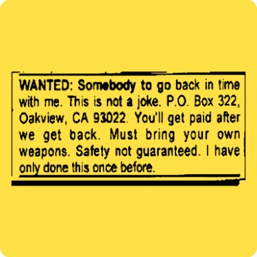 Safety Not Guaranteed Ad T-Shirt