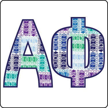 Alphi Phi Pattern Tee