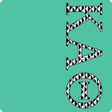 Kappa Alpha Theta B&W Pattern Tee