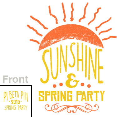 Pi Beta Phi Comfort Colors Spring Party