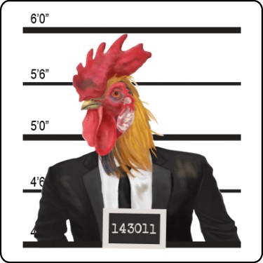 Rooster Mugshot T-Shirt